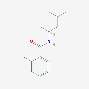 molecular formula C14H21NO B310774 N-(1,3-dimethylbutyl)-2-methylbenzamide 