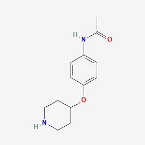 molecular formula C13H18N2O2 B3107814 N-(4-piperidin-4-yloxyphenyl)acetamide CAS No. 162402-32-6