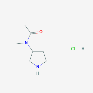 molecular formula C7H15ClN2O B3107819 N-Methyl-N-(pyrrolidin-3-yl)acetamide hydrochloride CAS No. 1624261-23-9