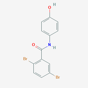 molecular formula C13H9Br2NO2 B310782 2,5-dibromo-N-(4-hydroxyphenyl)benzamide 