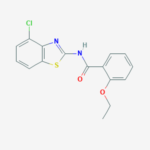 molecular formula C16H13ClN2O2S B310783 N-(4-chloro-1,3-benzothiazol-2-yl)-2-ethoxybenzamide 