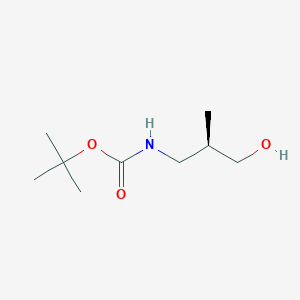 molecular formula C9H19NO3 B3107838 (2R)-3-(叔丁氧羰基氨基)-2-甲基丙醇 CAS No. 162465-50-1