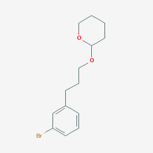2-(3-(3-bromophenyl)propoxy)tetrahydro-2H-pyran