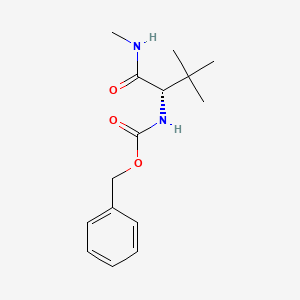 molecular formula C15H22N2O3 B3107844 (S)-benzyl (3,3-dimethyl-1-(methylamino)-1-oxobutan-2-yl)carbamate CAS No. 162514-62-7