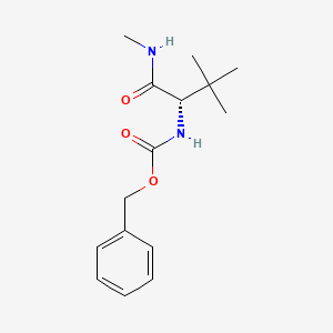 molecular formula C15H22N2O3 B3107844 (S)-苄基 (3,3-二甲基-1-(甲基氨基)-1-氧代丁-2-基)氨基甲酸酯 CAS No. 162514-62-7