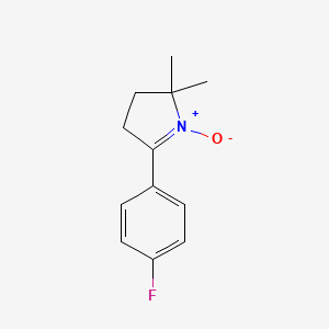 5-(4-fluorophenyl)-2,2-dimethyl-3,4-dihydro-2H-pyrrolium-1-olate