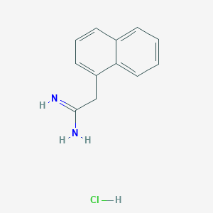 molecular formula C12H13ClN2 B3107872 2-(1-Naphthyl)ethanamidine hydrochloride CAS No. 16275-19-7