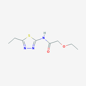molecular formula C8H13N3O2S B310789 2-ethoxy-N-(5-ethyl-1,3,4-thiadiazol-2-yl)acetamide 