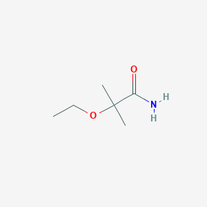 molecular formula C6H13NO2 B3107891 2-Ethoxy-2-methylpropanamide CAS No. 1628184-71-3