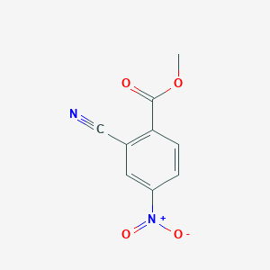 molecular formula C9H6N2O4 B3107895 2-氰基-4-硝基苯甲酸甲酯 CAS No. 1628431-64-0