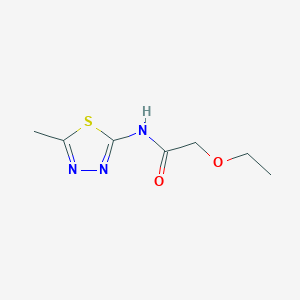 molecular formula C7H11N3O2S B310790 2-ethoxy-N-(5-methyl-1,3,4-thiadiazol-2-yl)acetamide 