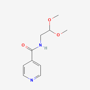 molecular formula C10H14N2O3 B3107905 N-(2,2-dimethoxyethyl)pyridine-4-carboxamide CAS No. 162849-03-8