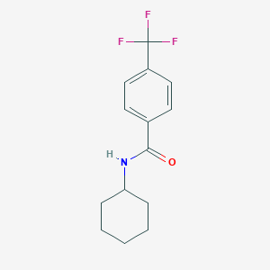 molecular formula C14H16F3NO B310793 N-cyclohexyl-4-(trifluoromethyl)benzamide 