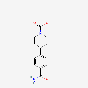 Tert-butyl 4-(4-carbamoylphenyl)piperidine-1-carboxylate