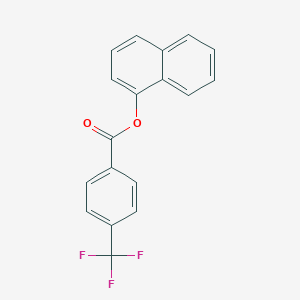 molecular formula C18H11F3O2 B310795 4-Trifluoromethylbenzoic acid, 1-naphthyl ester 