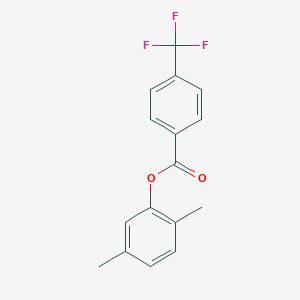 molecular formula C16H13F3O2 B310796 2,5-Dimethylphenyl4-(trifluoromethyl)benzoate 