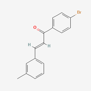 molecular formula C16H13BrO B3107974 (2E)-1-(4-Bromophenyl)-3-(3-methylphenyl)prop-2-en-1-one CAS No. 1632165-25-3