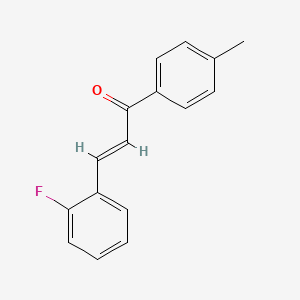 molecular formula C16H13FO B3107979 (2E)-3-(2-Fluorophenyl)-1-(4-methylphenyl)prop-2-en-1-one CAS No. 1632165-26-4