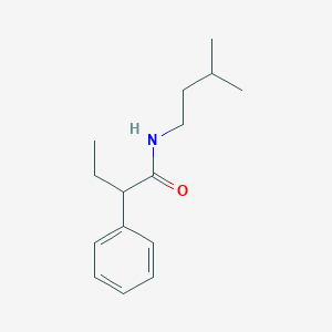 molecular formula C15H23NO B310802 N-isopentyl-2-phenylbutanamide 