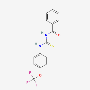 molecular formula C15H11F3N2O2S B3108031 1-(4-(三氟甲氧基)苯基)-3-苯甲酰硫脲 CAS No. 163490-80-0