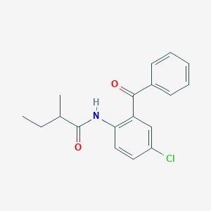 molecular formula C18H18ClNO2 B310804 N-(2-benzoyl-4-chlorophenyl)-2-methylbutanamide 