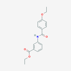 molecular formula C18H19NO4 B310805 Ethyl 3-[(4-ethoxybenzoyl)amino]benzoate 