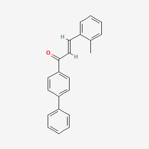 molecular formula C22H18O B3108050 (E)-3-(2-methylphenyl)-1-(4-phenylphenyl)prop-2-en-1-one CAS No. 1637208-52-6