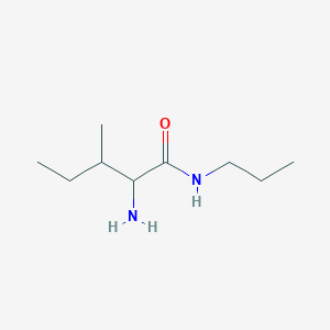 molecular formula C9H20N2O B3108064 2-amino-3-methyl-N-propylpentanamide CAS No. 1637475-50-3