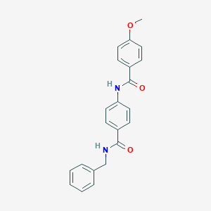 molecular formula C22H20N2O3 B310808 N-[4-(benzylcarbamoyl)phenyl]-4-methoxybenzamide 