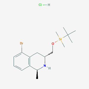 (1S,3R)-5-Bromo-3-[[(tert-butyldimethylsilyl)oxy]methyl]-1-methyl-1,2,3,4-tetrahydroisoquinoline hydrochloride