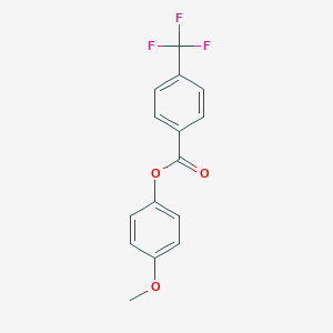 molecular formula C15H11F3O3 B310811 4-Trifluoromethylbenzoic acid, 4-methoxyphenyl ester 