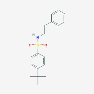 molecular formula C18H23NO2S B310814 4-tert-butyl-N-(2-phenylethyl)benzenesulfonamide 