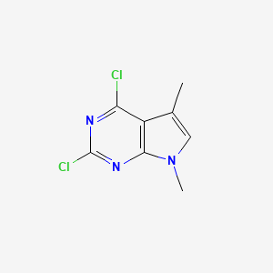 2,4-Dichloro-5,7-dimethyl-7H-pyrrolo[2,3-d]pyrimidine