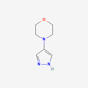 molecular formula C7H11N3O B3108141 4-(1H-pyrazol-4-yl)morpholine CAS No. 1638764-62-1
