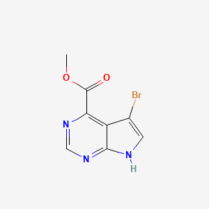 Methyl 5-bromo-7H-pyrrolo[2,3-D]pyrimidine-4-carboxylate