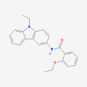 molecular formula C23H22N2O2 B310820 2-ethoxy-N-(9-ethyl-9H-carbazol-3-yl)benzamide 