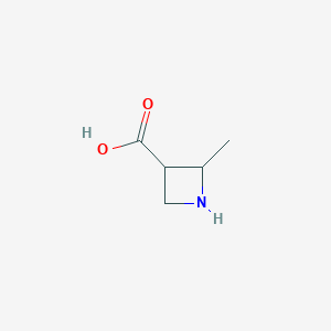 molecular formula C5H9NO2 B3108203 2-Methylazetidine-3-carboxylic acid CAS No. 1638771-37-5