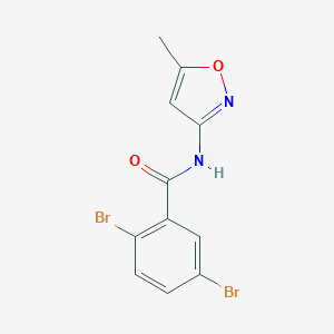 molecular formula C11H8Br2N2O2 B310821 2,5-dibromo-N-(5-methyl-3-isoxazolyl)benzamide 