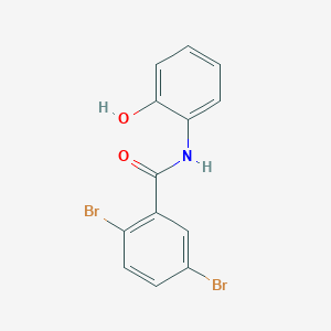 molecular formula C13H9Br2NO2 B310824 2,5-dibromo-N-(2-hydroxyphenyl)benzamide 