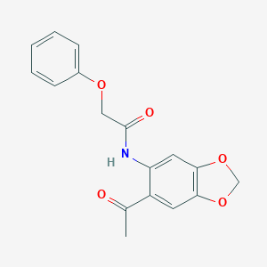 N-(6-acetyl-1,3-benzodioxol-5-yl)-2-phenoxyacetamide