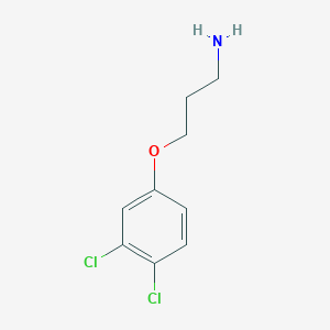 molecular formula C9H11Cl2NO B3108289 3-(3,4-Dichlorophenoxyl)propan-1-amine CAS No. 164396-37-6