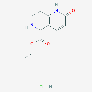 Ethyl 2-hydroxy-5,6,7,8-tetrahydro-1,6-naphthyridine-5-carboxylate hydrochloride