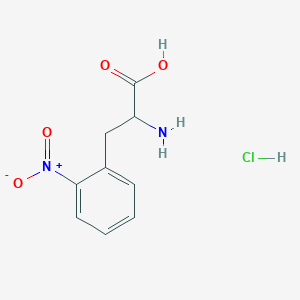 molecular formula C9H11ClN2O4 B3108325 2-Amino-3-(2-nitrophenyl)propionic acid hydrochloride CAS No. 164648-12-8