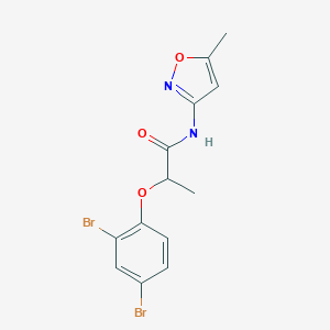 molecular formula C13H12Br2N2O3 B310833 2-(2,4-dibromophenoxy)-N-(5-methyl-3-isoxazolyl)propanamide 