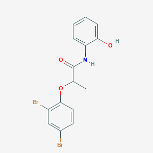 molecular formula C15H13Br2NO3 B310835 2-(2,4-dibromophenoxy)-N-(2-hydroxyphenyl)propanamide 
