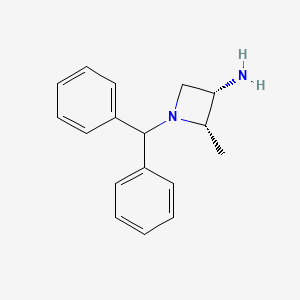 molecular formula C17H20N2 B3108368 (2S,3S)-1-benzhydryl-2-methyl-azetidin-3-amine CAS No. 164906-71-2