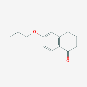 molecular formula C13H16O2 B3108396 6-Propoxy-1,2,3,4-tetrahydronaphthalen-1-one CAS No. 165042-86-4