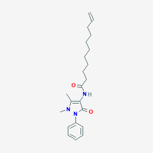 molecular formula C22H31N3O2 B310840 N-(1,5-dimethyl-3-oxo-2-phenyl-2,3-dihydro-1H-pyrazol-4-yl)-10-undecenamide 