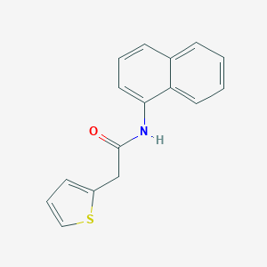 molecular formula C16H13NOS B310841 Acetamide, N-(1-naphthyl)-2-(2-thienyl)- 