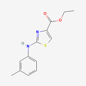 molecular formula C13H14N2O2S B3108447 2-m-Tolylaminothiazole-4-carboxylic acid ethyl ester CAS No. 165682-89-3